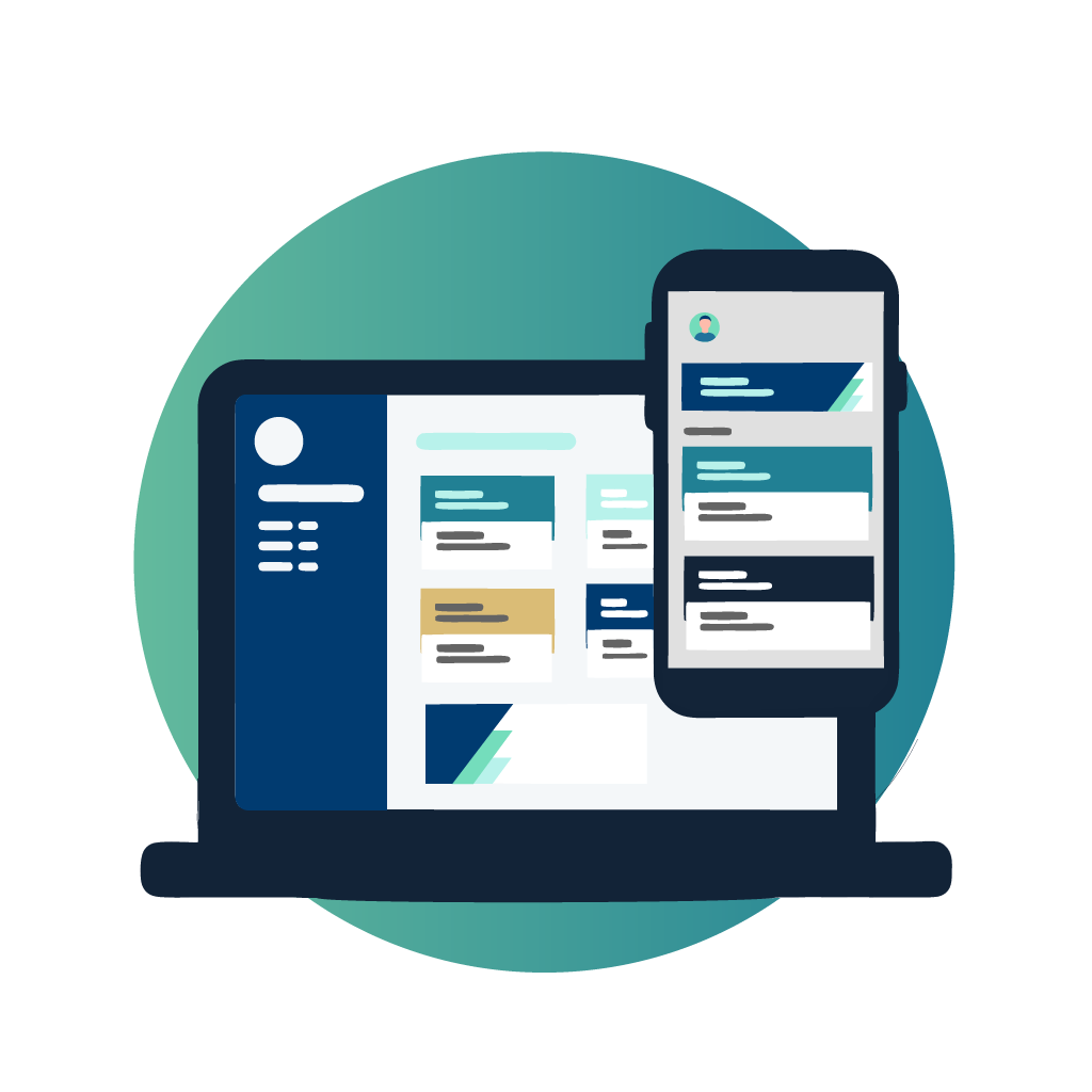 Person updating contact details