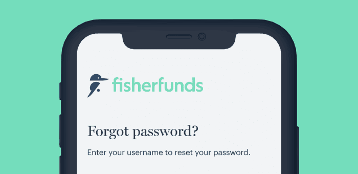 Phone screen showing forgot password prompt