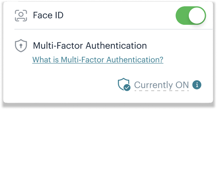 Lock icon for security